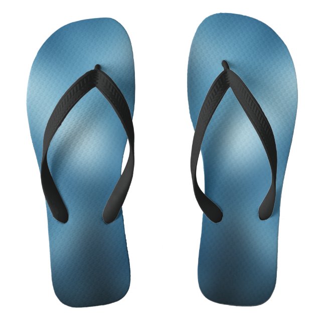 Conservative Blue Custom Created Flip Flops (Footbed)