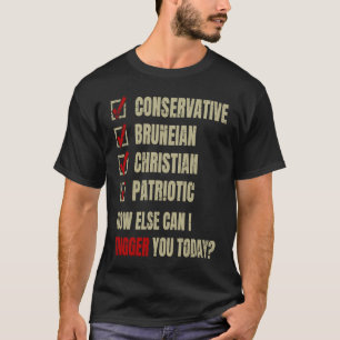 Conservative Bruneian Christian Patriotic T-Shirt