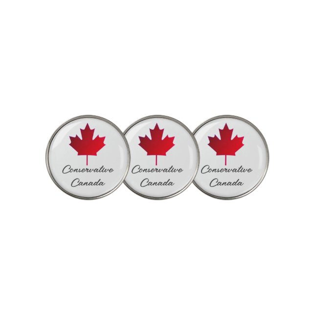 Conservative Canada  Golf Ball Marker (3 Up)