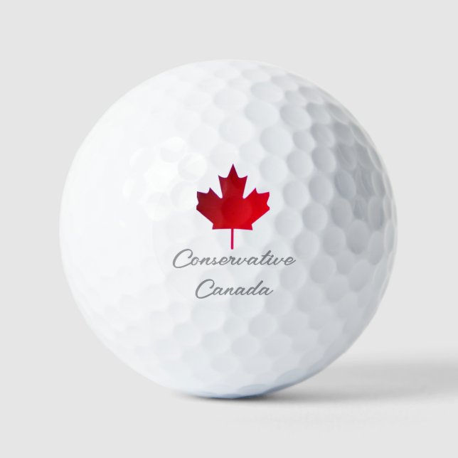 Conservative Canada Golf Balls (Front)