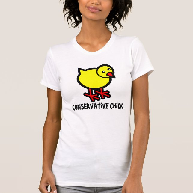 Conservative Chick, Ladies T-shirt (Front)