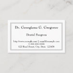[ Thumbnail: Conservative Dental Surgeon Business Card ]