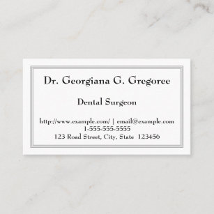 Conservative Dental Surgeon Business Card