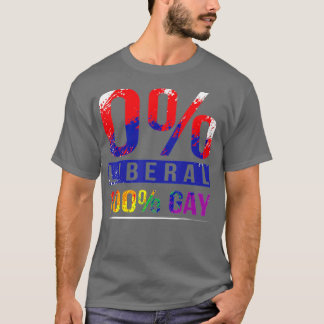 Conservative Gay Pride Rainbow Flag LGB  T-Shirt
