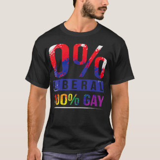 Conservative Gay Pride Rainbow Flag LGBT T T-Shirt