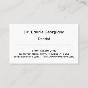 Conservative, Humble Business Card