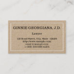 [ Thumbnail: Conservative Lawyer Business Card ]