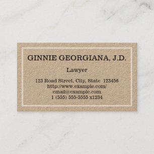 Conservative Lawyer Business Card
