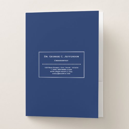 Conservative  Low_Key Endodontist Pocket Folder