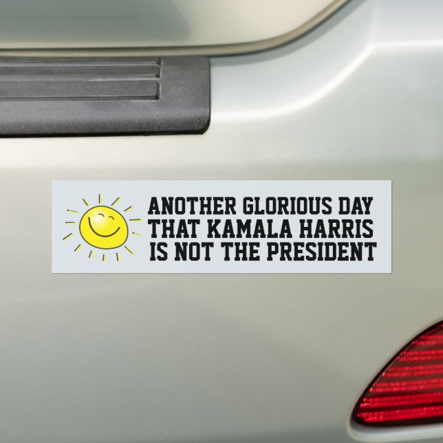 CONSERVATIVE MAGA FUNNY KAMALA HARRIS  BUMPER STICKER (On Car)