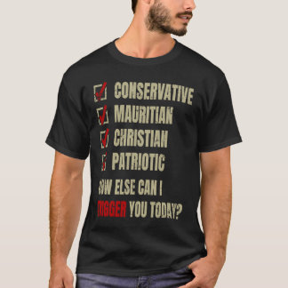 Conservative Mauritian Christian Patriotic T-Shirt