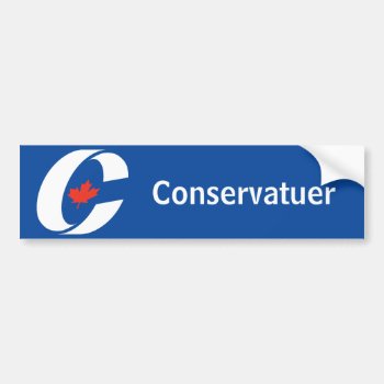 Conservative Party Canada Bumper Sticker by GrooveMaster at Zazzle