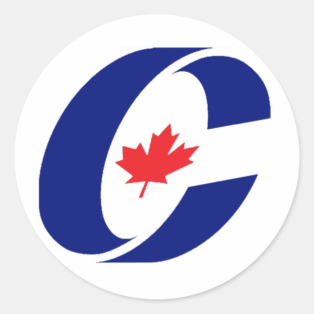 Conservative Party of Canada Classic Round Sticker (Front)