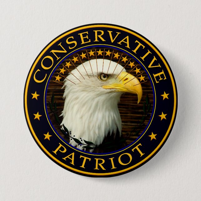 Conservative Patriot 2 Pinback Button (Front)
