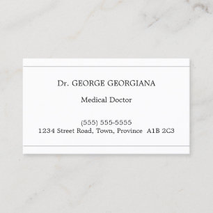Conservative, Plain & Corporate Business Card