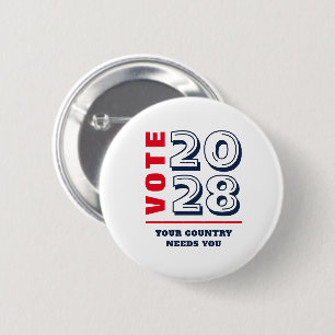 Conservative Republican Democratic Election Voter Button