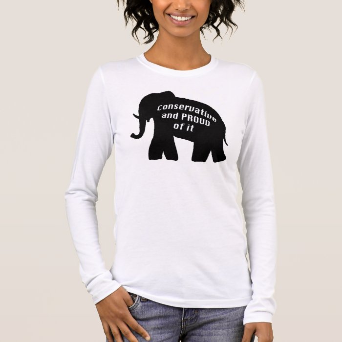 Conservative Republican Long Sleeve T-Shirt | Zazzle