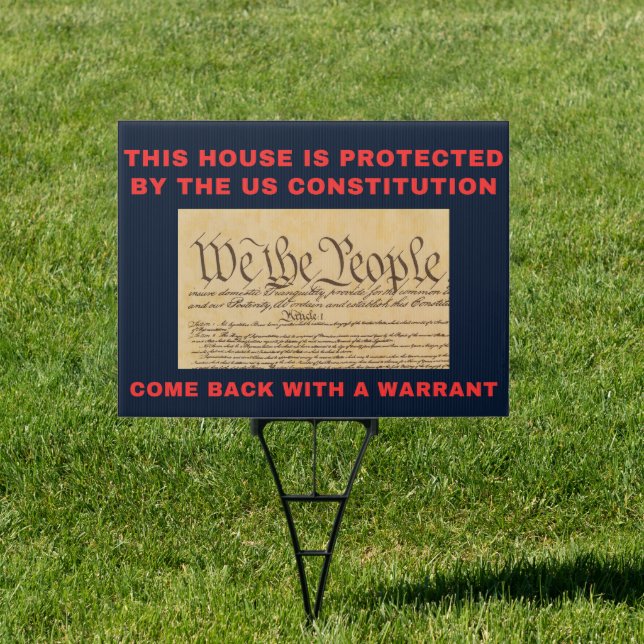Conservative Republican US Constitution Ultra MAGA Sign (Insitu)