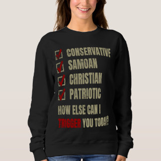 Conservative Samoan Christian Patriotic Sweatshirt