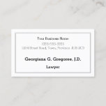 [ Thumbnail: Conservative, Simple, and Plain Business Card ]