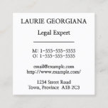 [ Thumbnail: Conservative, Simple Business Card ]