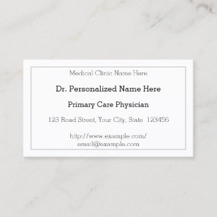 Conservative, Simple Business Card