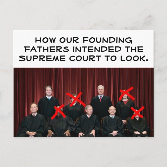 Conservative Supreme Court  Postcard (Front)