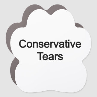 Conservative tears car magnet