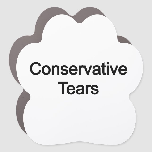 Conservative tears car magnet (Front)