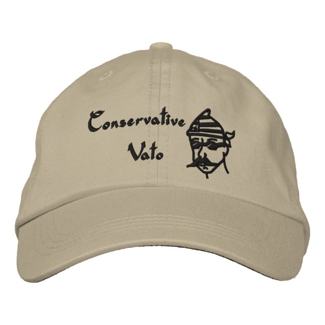 Conservative Vato Baseball Cap-Embroidered Embroidered Baseball Cap (Front)