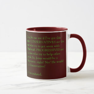 Conservatives and Progressives mug