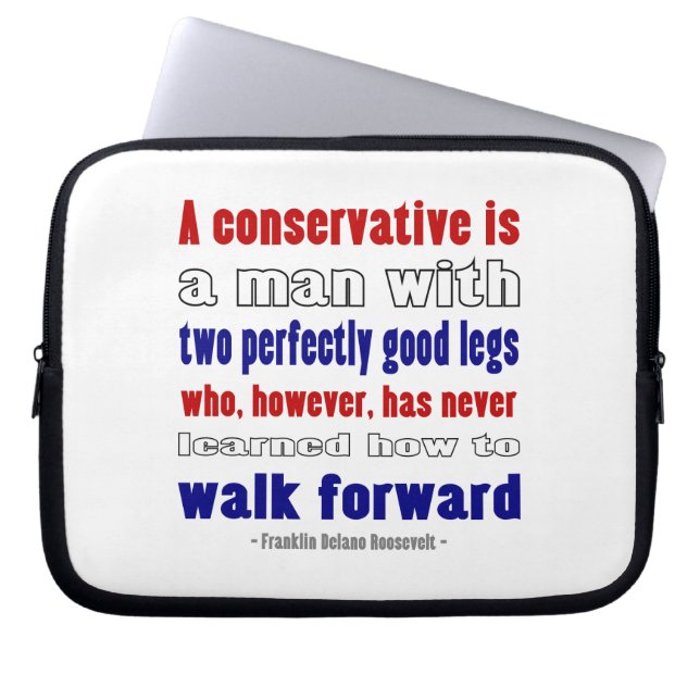 Conservatives Defined By FDR Laptop Sleeve (Front)
