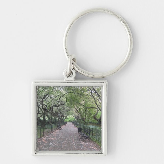 Conservatory Garden Central Park NYC Photography Keychain (Front)