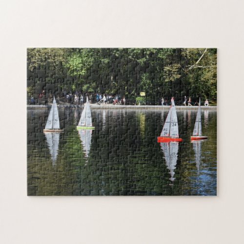 Conservatory Water Central Park Boat Pond New York Jigsaw Puzzle