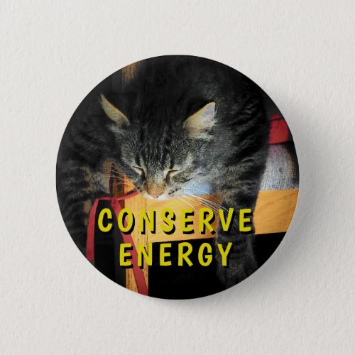 Conserve Energy the Grumpy Angel way Meme Button