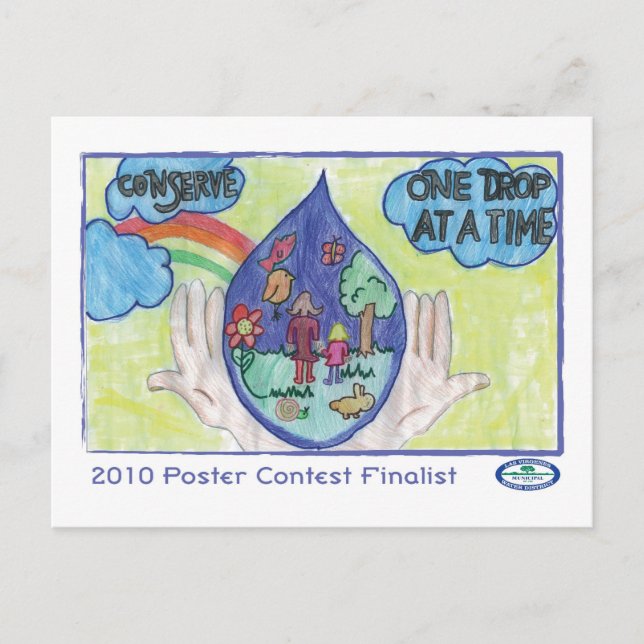 Conserve - One Drop at a Time Postcard (Front)