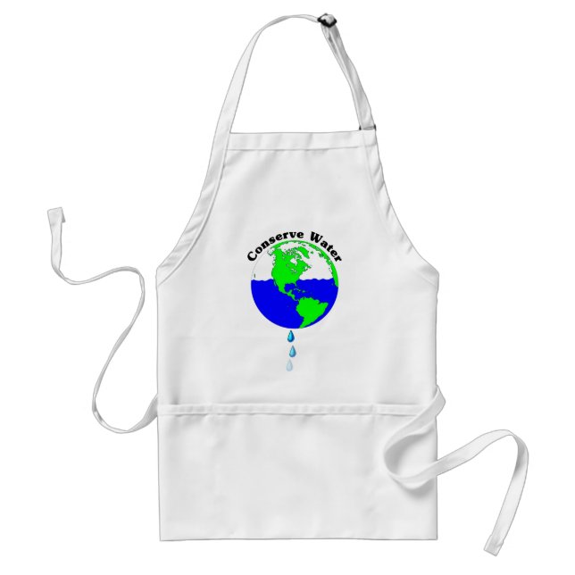 Conserve Water Adult Apron (Front)