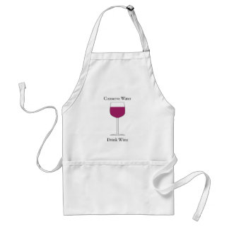 Conserve Water Drink Wine Adult Apron
