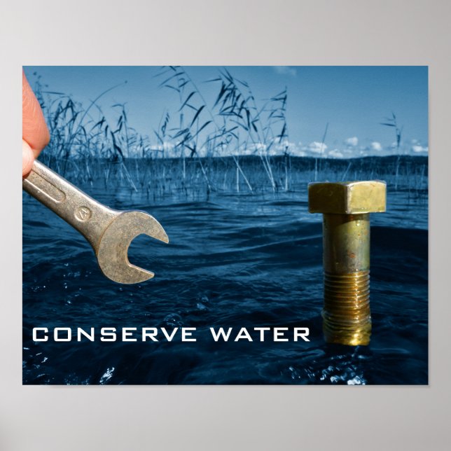 Conserve water poster (Front)