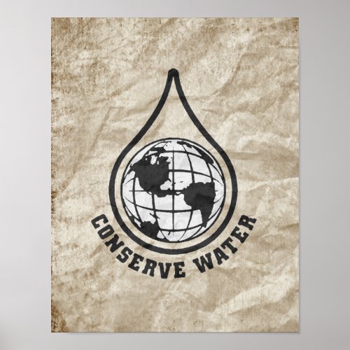 CONSERVE WATER POSTER