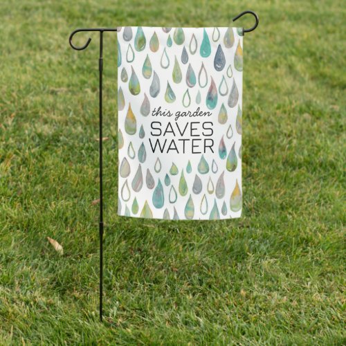 CONSERVE WATER Protect Planet Earth Xeriscape Eco Garden Flag