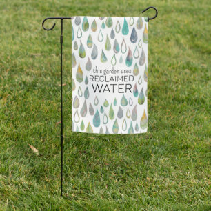 CONSERVE WATER Protect Planet Earth Xeriscape Garden Flag