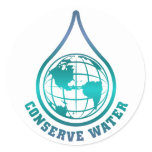 Conserve Water stickers