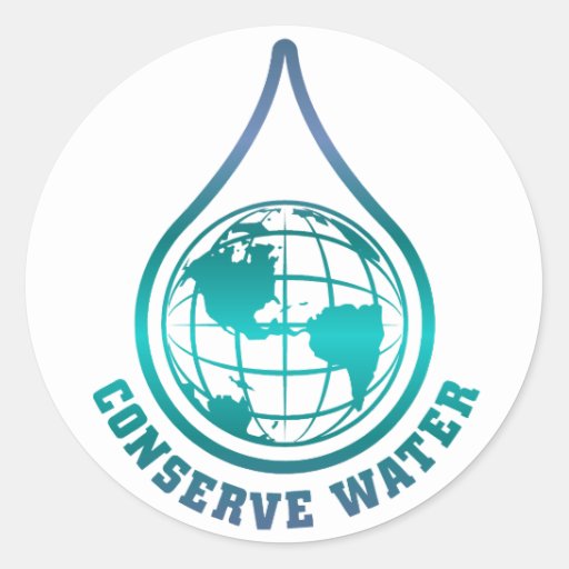 Conserve Water stickers | Zazzle