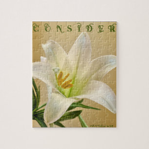 CONSIDER Matthew 6:28 I Jigsaw Puzzle