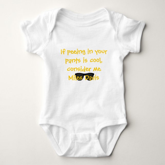 Consider me Miles Davis Baby Bodysuit (Front)