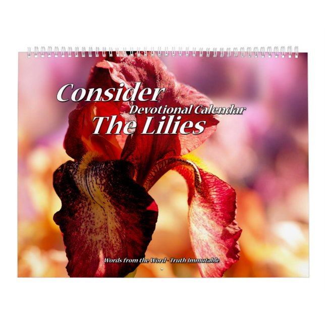 Consider The Lilies Devotional Calendar two page (Cover)