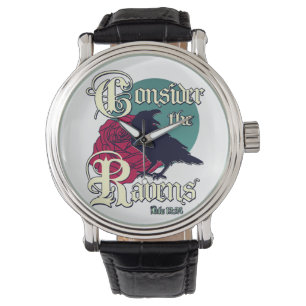 Consider the Ravens Luke 12:24 Gothic Christian Watch