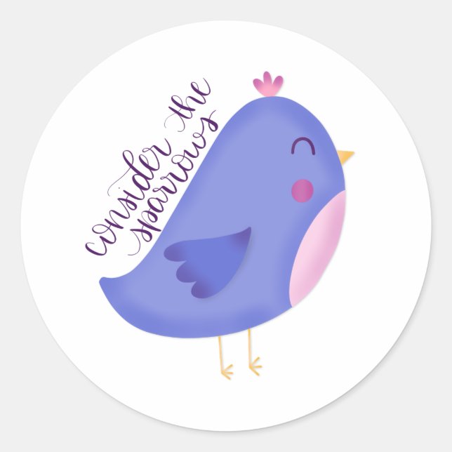 Consider the Sparrows Sticker (Front)