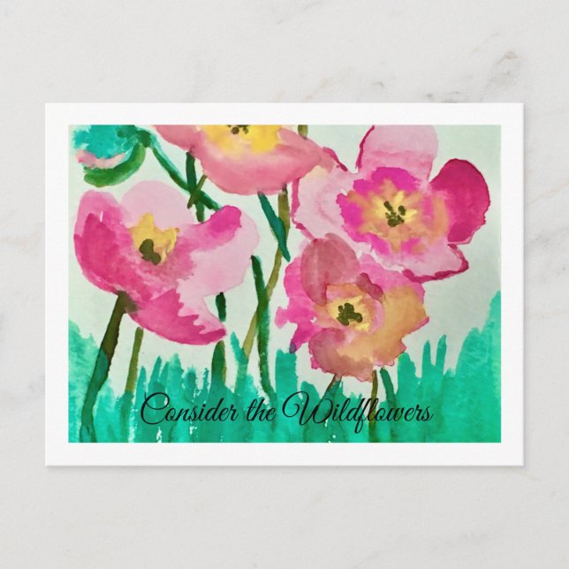 Consider the Wildflowers Postcard (Front)